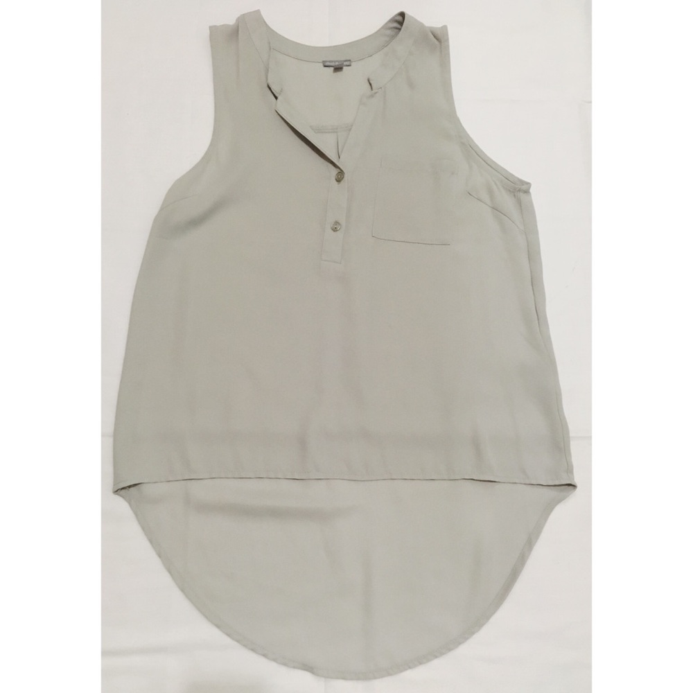 Charlotte Russe grey blouse high low